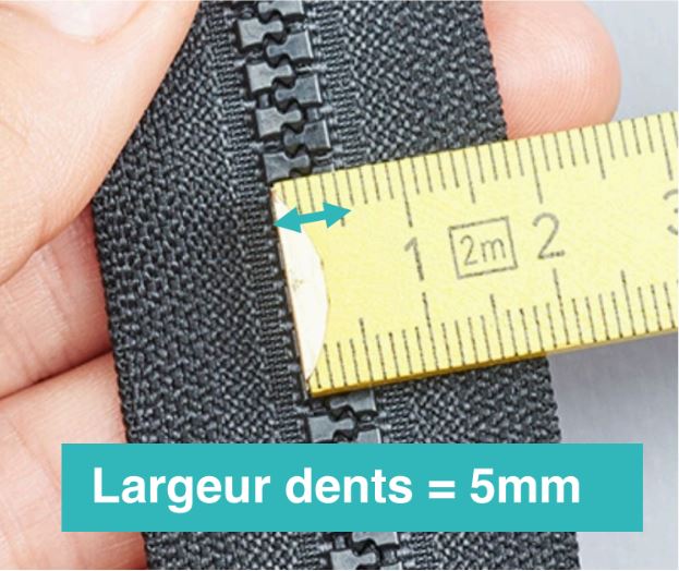 YaHoGa 200 cm #20 Super Grand Plastique Fermeture éclair Noir